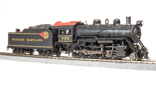 Broadway Limited 7340 HO 2-8-0 Consolidation Paragon4 Sound/DC/DCC Smoke - Western Maryland #754