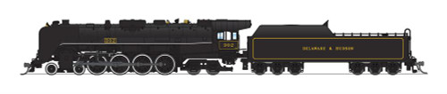 Broadway Limited 7409 N Delaware & Hudson 4-8-4, Centennial Locomotive #302, Paragon4 Sound/DC/DCC