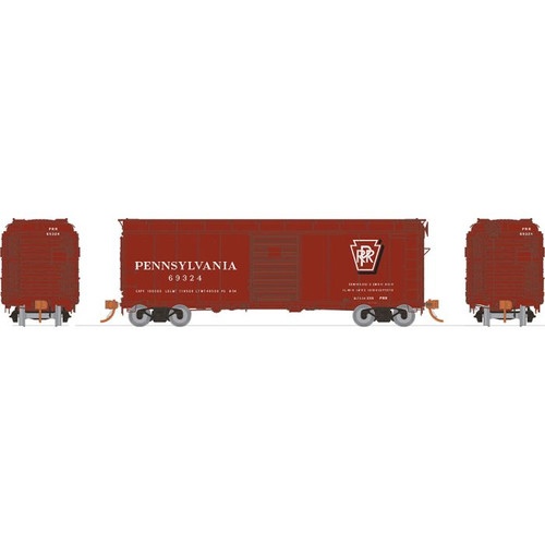 Rapido 123003A HO Scale PRR X31A Single-Door Boxcar - Shadow Keystone - Early Single Car