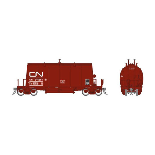 Rapido 143002 HO Long Barrel Ore Hopper - CN Mineral Brown - 6-Pack #2