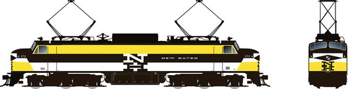 Rapido 084015 HO Scale EP5 DC Silent - NH Experimental Yellow No Vents #372