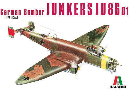 Italeri 0114 1/72 Junkers Ju 86 D Plastic Model Kit