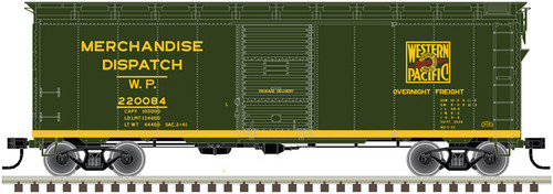 Atlas 20 006 262 HO 1938 AAR 40' Box Car Kit- Western Pacific #220106