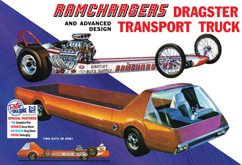 MPC 970 1/25 Ramchargers Dragster & Transport Truck Model Kit