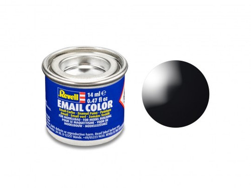 Revell 32107 Email Color, Black, Gloss, 14ml, RAL 9005
