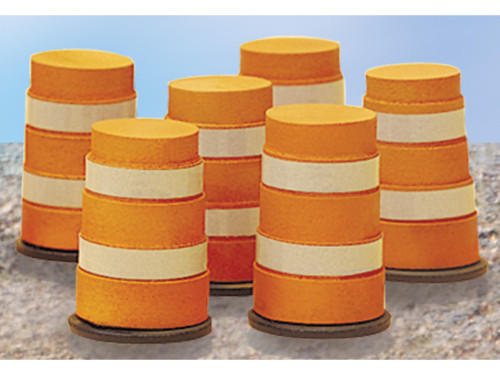 Lionel 32922 O Highway Barrels Set of 6