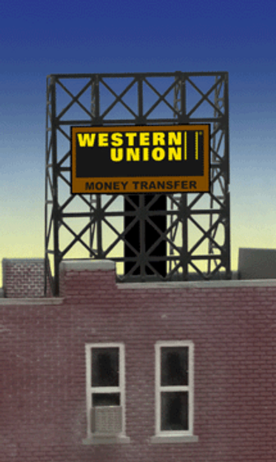 Miller Engineering 338940 N/Z Scales Western Union Billboard