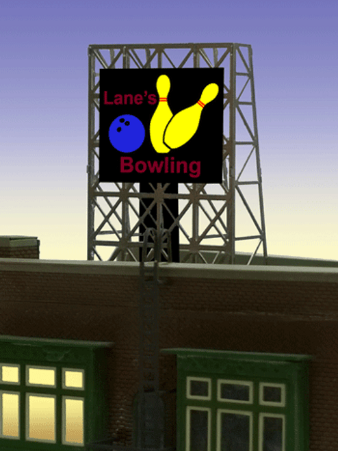 Miller Engineering 338955 N/Z Scales Bowling Roof Top Sign