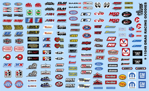 Gofer Racing Decals 11049 1/24 Drag Racing Goodies Decal