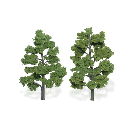 Woodland Scenics TR1515 Ready Made Realistic Trees Light Green - 2/pkg