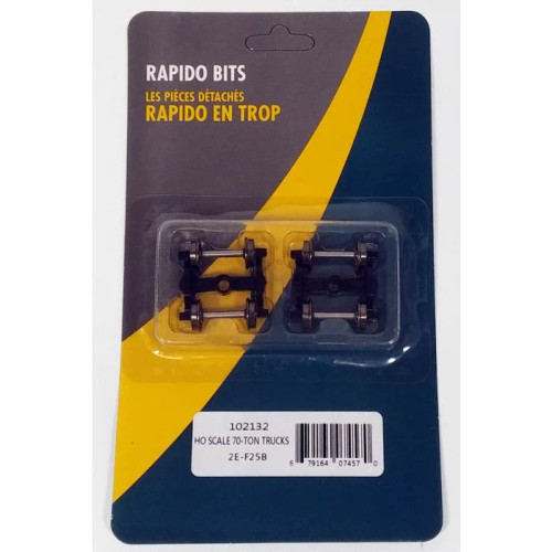 Rapido 102132 Rapido Bits HO 2E-F25B Trucks (1 pair) package