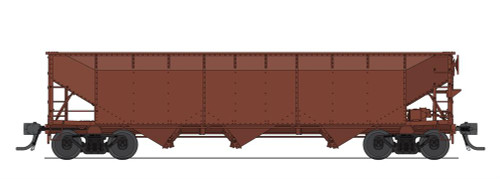 Broadway Limited 7386 Ho AAR 70-ton Triple Hopper - Unlettered - Oxide Red