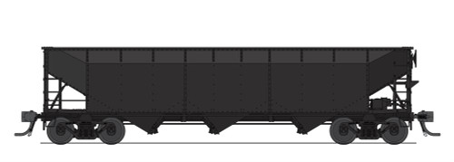 Broadway Limited 7387 Ho AAR 70-ton Triple Hopper - Unlettered - Black