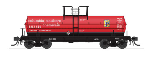 Broadway Limited 7670 Ho 6000 Gallon Tank 1960's Variety 2-Pack B - Columbia Southern, Stauffer Chemical A