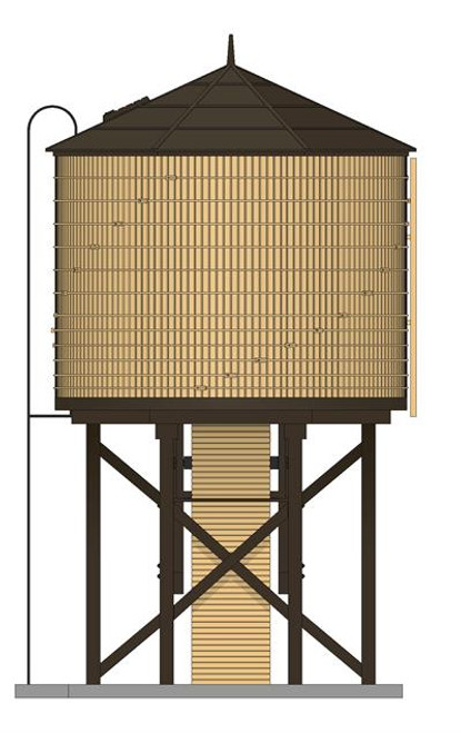 Broadway Limited 7912 Ho Operating Water Tower w/ Sound - Weathered Yellow Unlettered