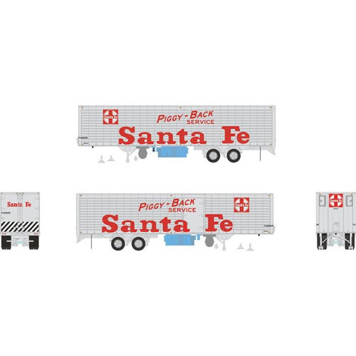 Rapido Trains  403038 HO 40' Fruehauf Fluted Side Volume Van - Santa Fe (AT&SF) #F 40688R