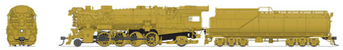 Broadway Limited 7600 Ho Chesapeake & Ohio K-2 Mikado Unlettered Painted Brass 16-VC Tender Paragon4 Sound/DC/DCC Smoke