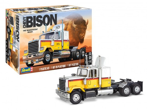 Revell 17471 1/32 Chevy Bison Semi Truck Model Kit Package