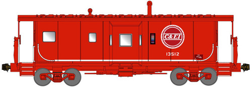 Bluford Shops 42140 N ICC Bay Window Caboose - Chicago & Eastern Illinois #13512 Phase 2