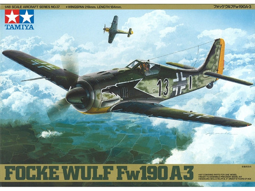 Tamiya 61037 1/48 Fw190 A-3 Focke-Wulf Model Kit