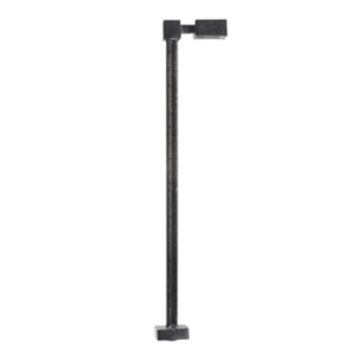 Atlas 70000203 N Single Arm Square Light Black 15FT Warm LED 3-Pack