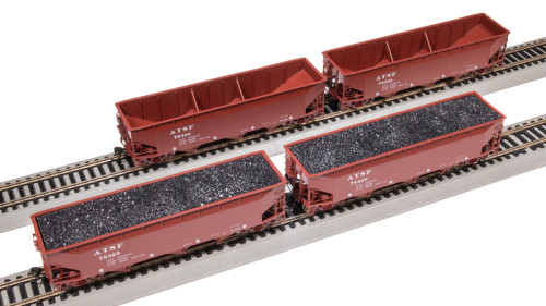 Broadway Limited 7370 Ho AAR 70-Ton Triple Hopper - ATSF 4 Pack