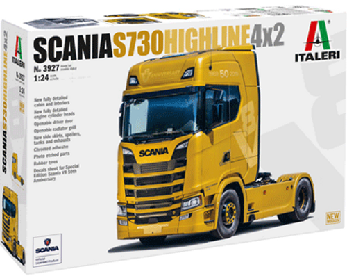 Italeri 3927 1/24 Scania S730 Highline 4x2 (50th Anniversary Limited Edition) Plastic Model Kit