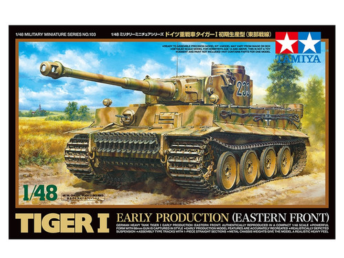 Tamiya 32603 1/48 German Heavy Tank Tiger I Plastic Model Kit Box