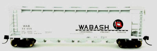 Bowser 38167 N Scale Cylindrical Hopper Car - Wabash #33005