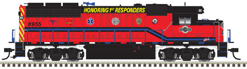 Atlas 10 004 037 Ho GP40 Locomotive - Port Harbor "1st Responders" #8955 w/ditch lights Gold Series