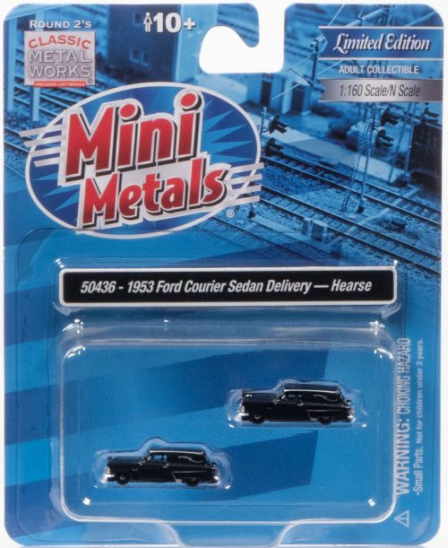 Classic Metal Works 50436 1953 Ford Hearse 1:160 N Scale 2-Pack Package