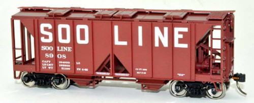 Bowser 43285 Ho H34 Covered Hopper Car - Soo Line #8951