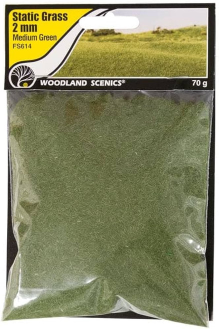 Woodland Scenics FS614 Static Grass Medium Green