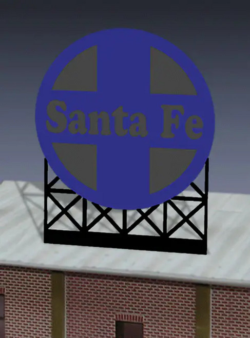 Miller Engineering 88-0551 Ho/O Large Santa Fe Billboard