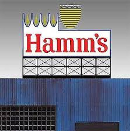 Miller Engineering 88-3451 Ho/O Large Hamm's Beer Billboard
