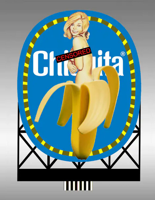 Miller Engineering 88-3601 Ho/O Large Chiquita Brands International Billboard