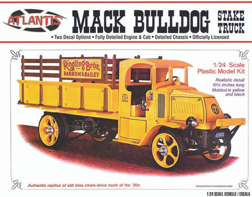 Atlantis M2402 1/24 MACK AC Bulldog Stake Truck Model Kit