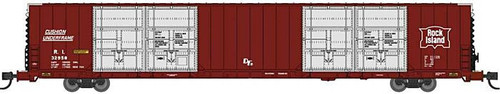 Bluford Shops 87251 N Pullman Standard 86’ Quad Door Auto Parts Boxcar - Rock Island shield #RI 32964