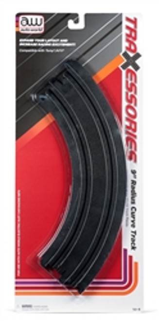 Auto World 00173 9" Radius Curve Track (2) Pack