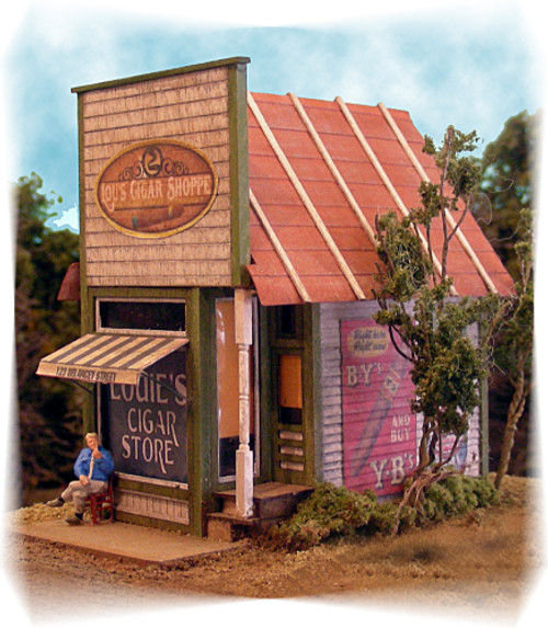 Bar Mills 0492 	Ho Papa Lou's Cigar Store Building Kit