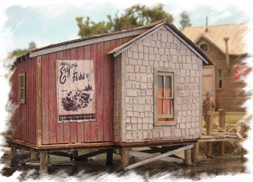 Bar Mills 0662 Ho Fishing Shack at Cozy Cove Building Kit