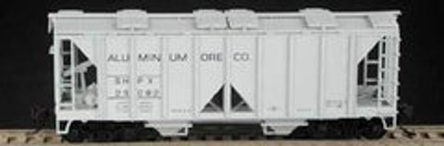 Bowser 55686 HO 70 Ton 2 Bay Open Covered Hopper Aluminum Ore Company