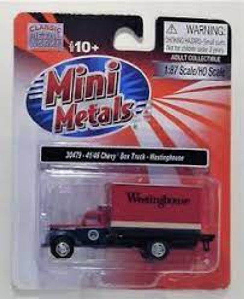 Classic Metal Works 30479 Ho 1941/46 Chevy Box Truck Westinghouse Packaging