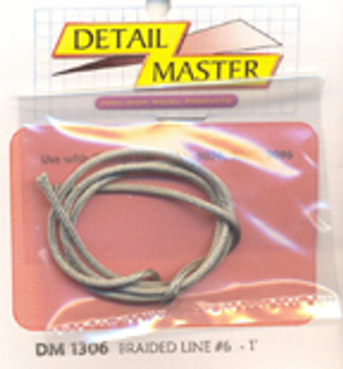Detail Master DM-1306 Braided Line # 6 .080"/2.03mm 1ft.