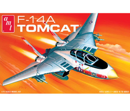AMT 802 1/72 Grumman F-14A Tomcat Fighter Jet Plastic Model Kit