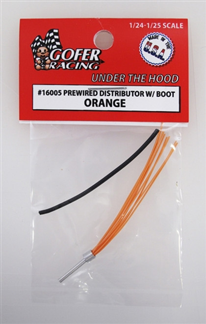 Gofer Racing 16005 Prewired Distributor With Boot - Orange