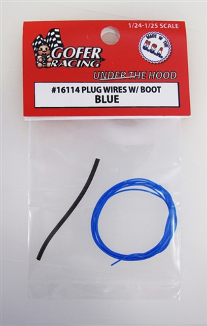 Gofer Racing 16114 Plug Wires With Boot - Blue