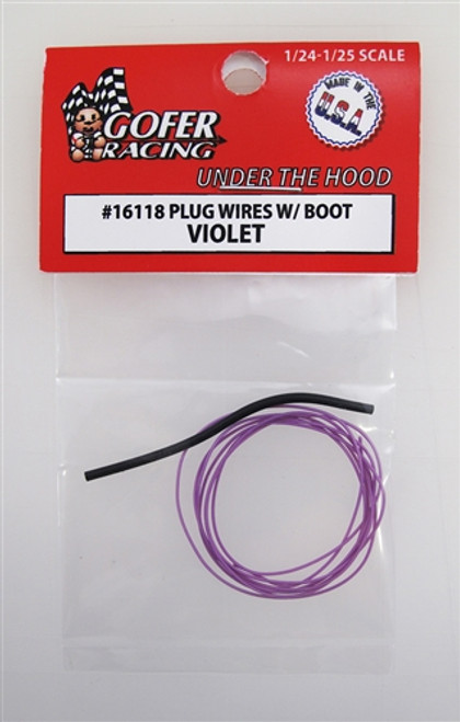 Gofer Racing 16118 Plug Wires With Boot - Violet