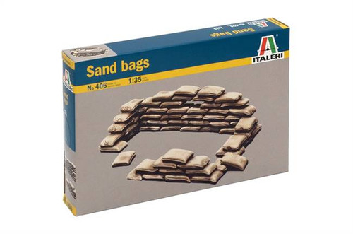 Italeri 406 1/35 Sandbags Plastic Model Kit Box