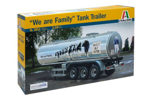 Italeri 3911 1/24 Classic Tank Trailer "We are family" Plastic Model Kit